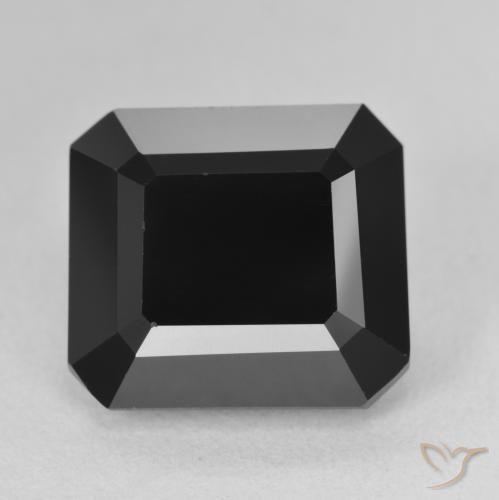 10.24ct Naturel Schorl Tourmaline, Taille émeraude, Opaque