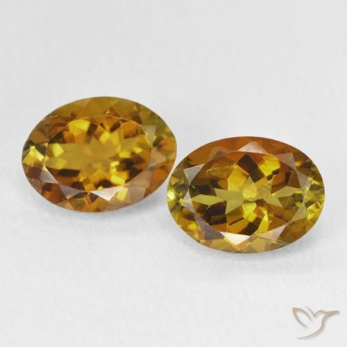 2.77ctw Naturel Or moyen Tourmaline, ovale, VS