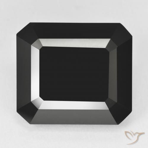 22.86ct Naturel Schorl Tourmaline, Taille émeraude, Opaque