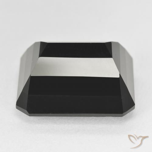 Tourmaline Schorl naturelle Octogone / coupe Émeraude, 22.86 ct, Opaque