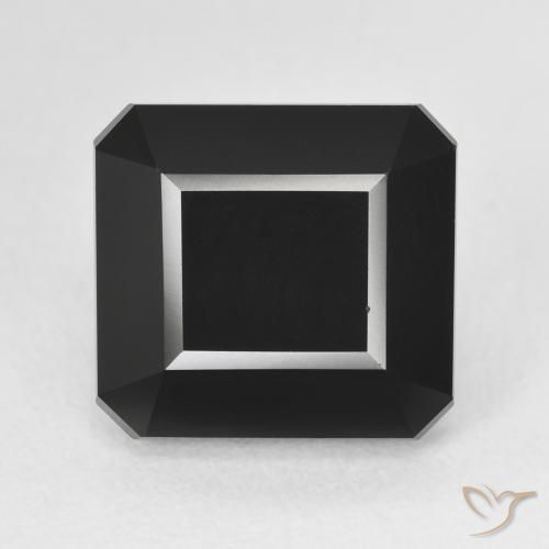 8.84ct Naturel Schorl Tourmaline, Taille émeraude, Opaque