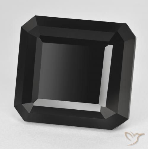 Tourmaline Schorl naturelle Octogone / coupe Émeraude, 38.66 ct, Opaque