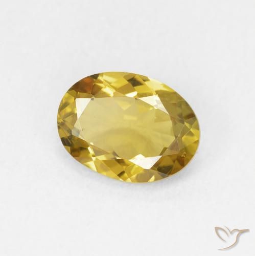 Tourmaline Doré naturelle ovale, 1.24 ct, VVS-VS