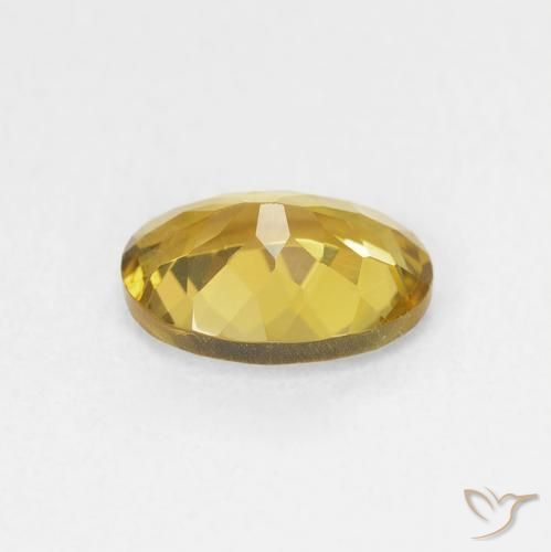 Tourmaline Doré naturelle ovale, 1.24 ct, VVS-VS