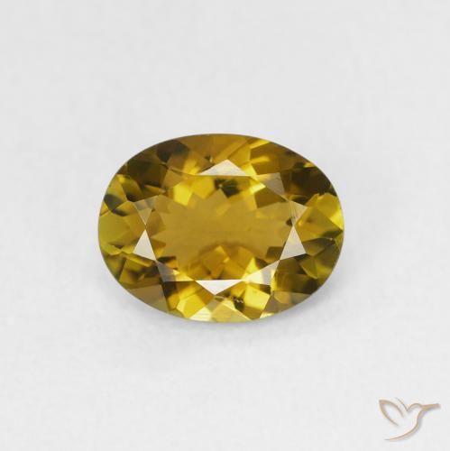 1.02ct Naturel Or moyen Tourmaline, ovale, VVS-VS