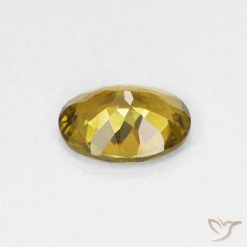 Tourmaline Or moyen naturelle ovale, 1.02 ct, VVS-VS