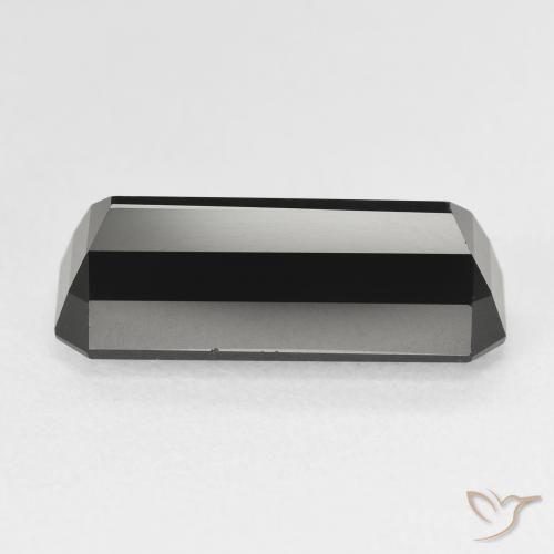 Tourmaline Schorl naturelle Octogone / coupe Émeraude, 6.22 ct, Opaque