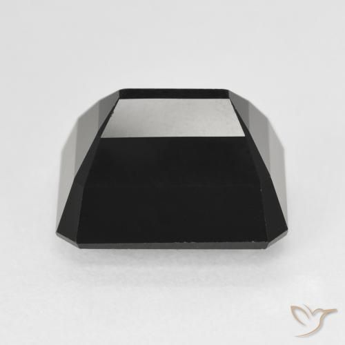 Tourmaline Schorl naturelle Octogone / coupe Émeraude, 9.56 ct, Opaque