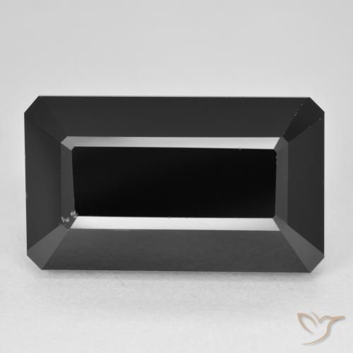 23.38ct Naturel Schorl Tourmaline, Taille émeraude, Opaque