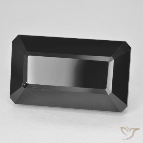 Tourmaline Schorl naturelle Octogone / coupe Émeraude, 23.38 ct, Opaque