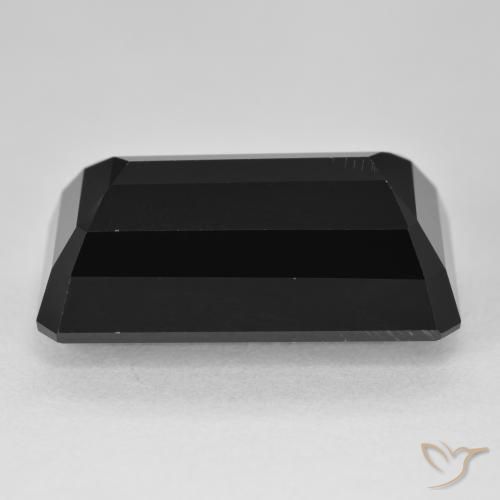 Tourmaline Schorl naturelle Octogone / coupe Émeraude, 23.38 ct, Opaque