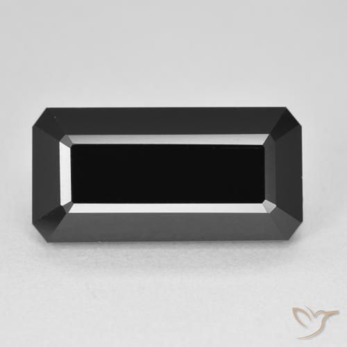8.77ct Naturel Schorl Tourmaline, Taille émeraude, Opaque