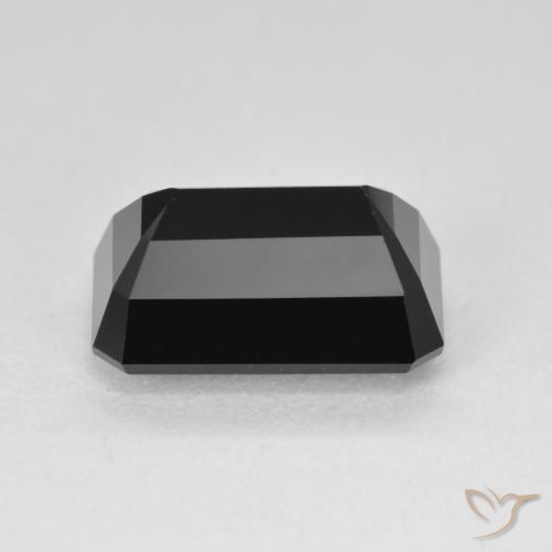 Tourmaline Schorl naturelle Octogone / coupe Émeraude, 6.16 ct, Opaque