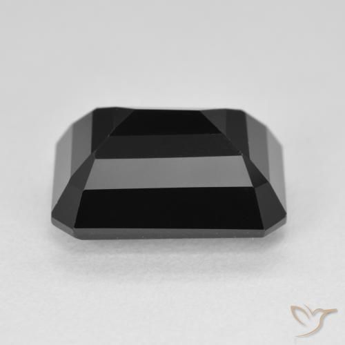 Tourmaline Schorl naturelle Octogone / coupe Émeraude, 8.39 ct, Opaque