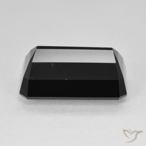 Tourmaline Schorl naturelle Octogone / coupe Émeraude, 9.61 ct, Opaque