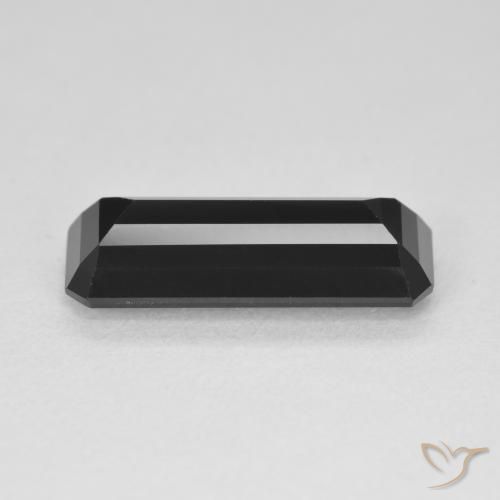 Tourmaline Schorl naturelle Octogone / coupe Émeraude, 4.34 ct, Opaque
