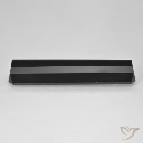 Tourmaline Schorl naturelle Octogone / coupe Émeraude, 15.23 ct, Opaque