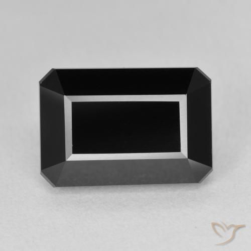 9.45ct Naturel Schorl Tourmaline, Taille émeraude, Opaque
