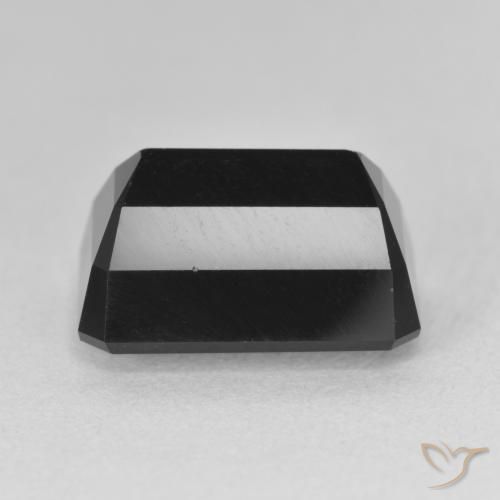 Tourmaline Schorl naturelle Octogone / coupe Émeraude, 9.45 ct, Opaque