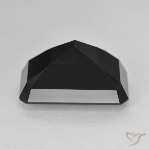 Tourmaline Schorl naturelle Octogone / coupe Émeraude, 9.26 ct, Opaque