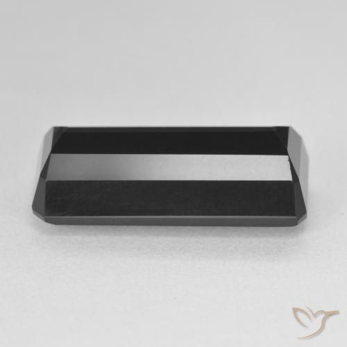 Tourmaline Schorl naturelle Octogone / coupe Émeraude, 11.34 ct, Opaque
