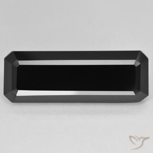 18.54ct Naturel Schorl Tourmaline, Taille émeraude, Opaque