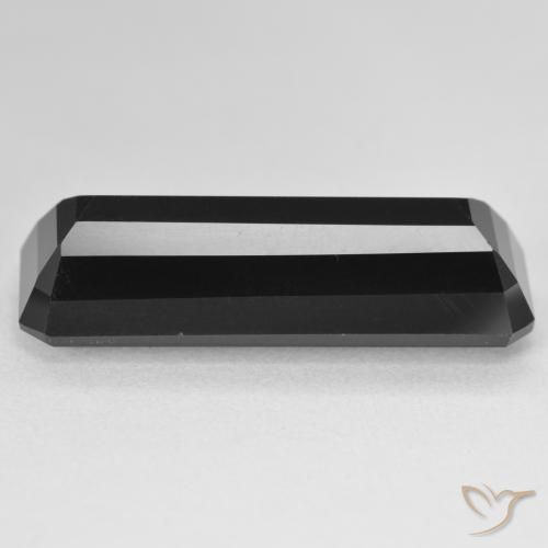 Tourmaline Schorl naturelle Octogone / coupe Émeraude, 18.54 ct, Opaque