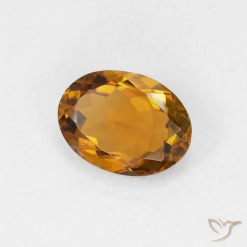 Tourmaline Brun doré naturelle ovale, 1.04 ct, VVS
