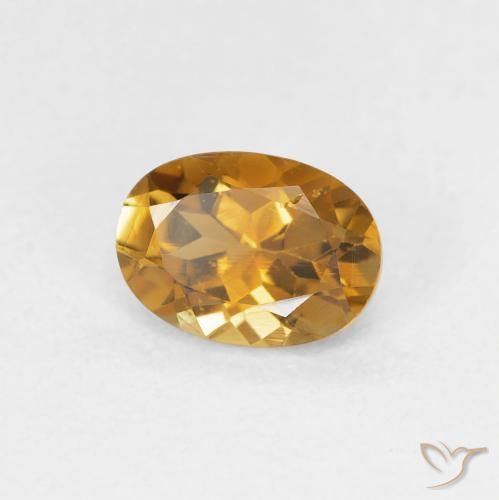 Tourmaline Brun doré naturelle ovale, 0.93 ct, VVS-VS