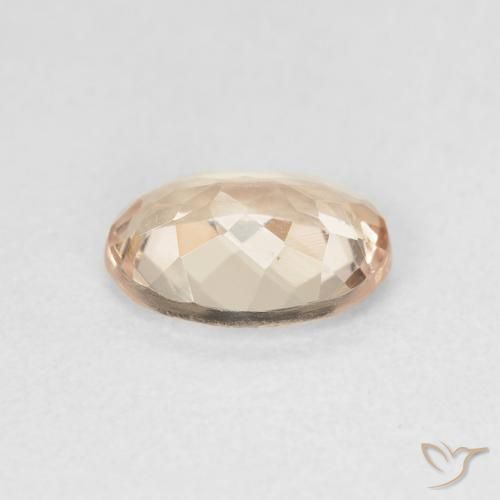 Tourmaline Saumon Rose naturelle ovale, 1.14 ct, VVS-VS