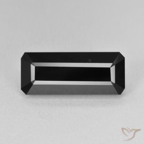 6.85ct Naturel Schorl Tourmaline, Taille émeraude, Opaque