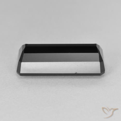 Tourmaline Schorl naturelle Octogone / coupe Émeraude, 6.85 ct, Opaque