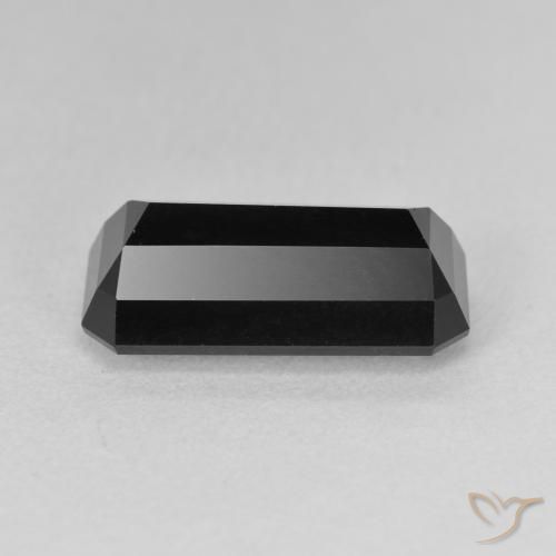 Tourmaline Schorl naturelle Octogone / coupe Émeraude, 5.29 ct, Opaque