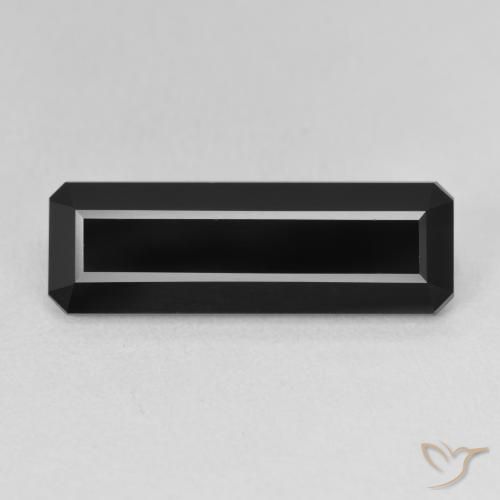 5.71ct Naturel Schorl Tourmaline, Taille émeraude, Opaque