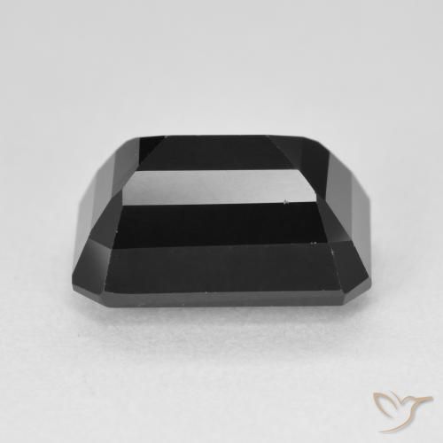 Tourmaline Schorl naturelle Octogone / coupe Émeraude, 6.22 ct, Opaque