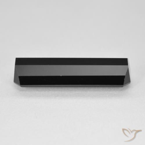 Tourmaline Schorl naturelle Octogone / coupe Émeraude, 6.43 ct, Opaque