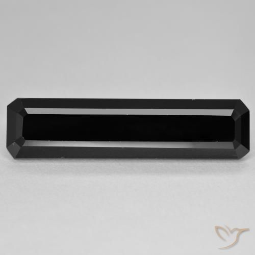13.02ct Naturel Schorl Tourmaline, Taille émeraude, Opaque