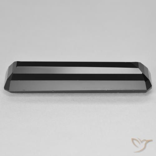 Tourmaline Schorl naturelle Octogone / coupe Émeraude, 13.02 ct, Opaque