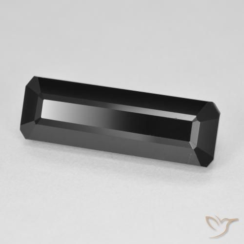 Tourmaline Schorl naturelle Octogone / coupe Émeraude, 9.72 ct, Opaque