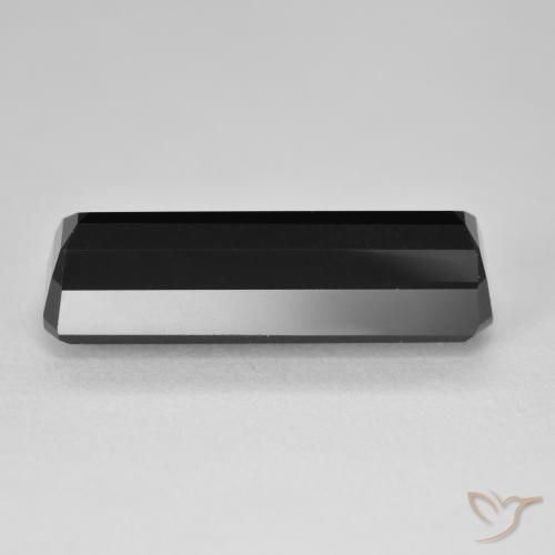 Tourmaline Schorl naturelle Octogone / coupe Émeraude, 9.72 ct, Opaque