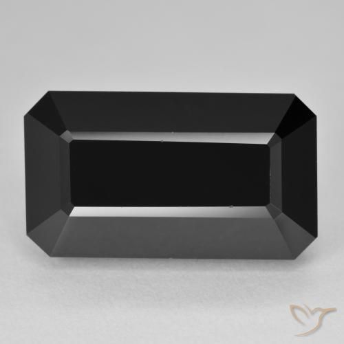 23.44ct Naturel Schorl Tourmaline, Taille émeraude, Opaque