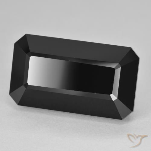 Tourmaline Schorl naturelle Octogone / coupe Émeraude, 23.44 ct, Opaque
