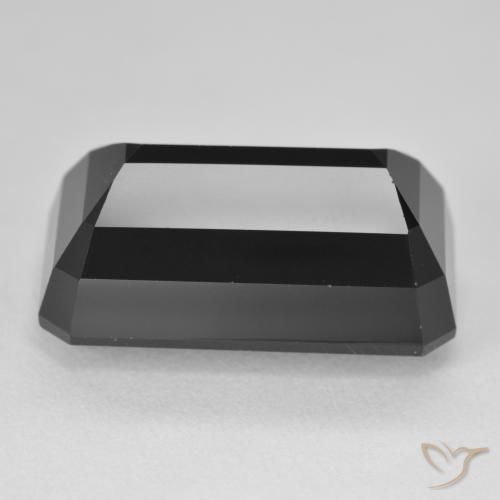 Tourmaline Schorl naturelle Octogone / coupe Émeraude, 23.44 ct, Opaque