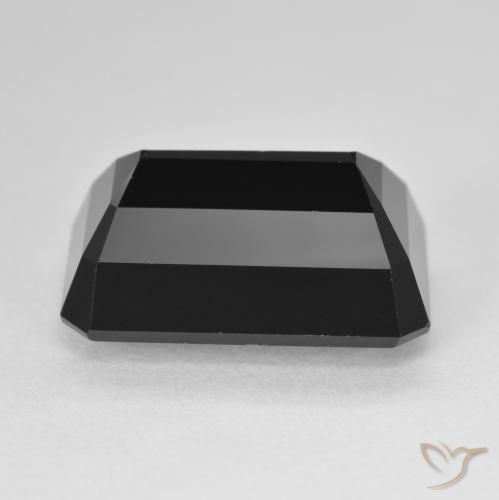 Tourmaline Schorl naturelle Octogone / coupe Émeraude, 14.52 ct, Opaque