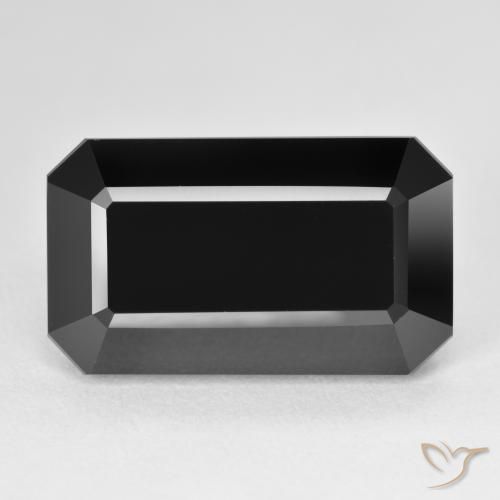 16.28ct Naturel Schorl Tourmaline, Taille émeraude, Opaque
