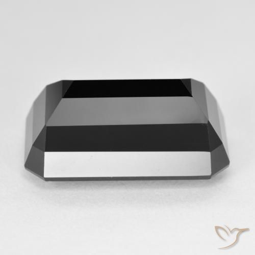 Tourmaline Schorl naturelle Octogone / coupe Émeraude, 16.28 ct, Opaque
