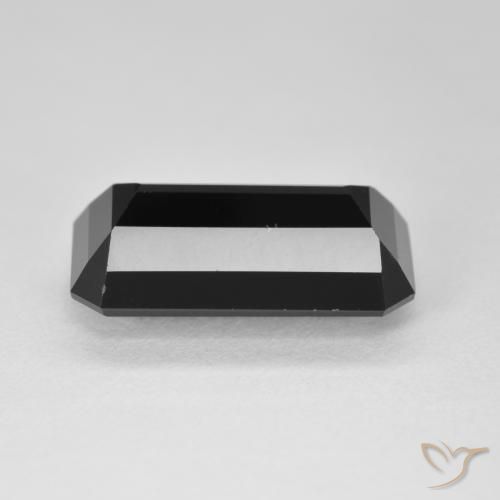 Tourmaline Schorl naturelle Octogone / coupe Émeraude, 9.05 ct, Opaque