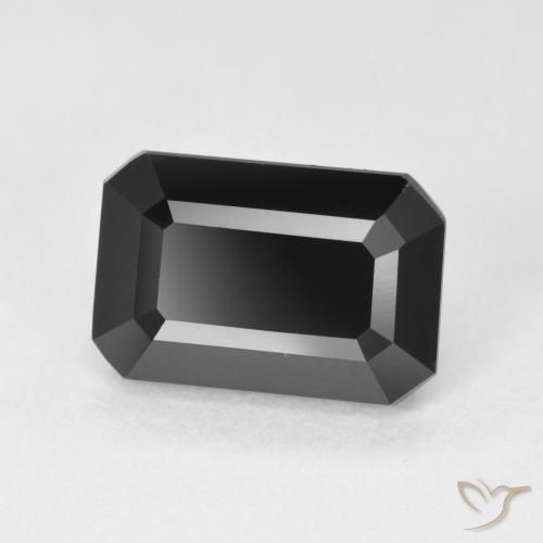 Tourmaline Schorl naturelle Octogone / coupe Émeraude, 4.42 ct, Opaque
