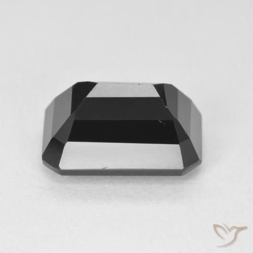 Tourmaline Schorl naturelle Octogone / coupe Émeraude, 4.42 ct, Opaque