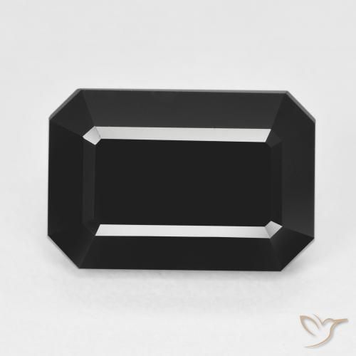 10.02ct Naturel Schorl Tourmaline, Taille émeraude, Opaque